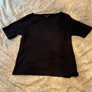 (5 for $15) Tommy Hilfiger Black 3/4 Sleeve Basic T-Shirt